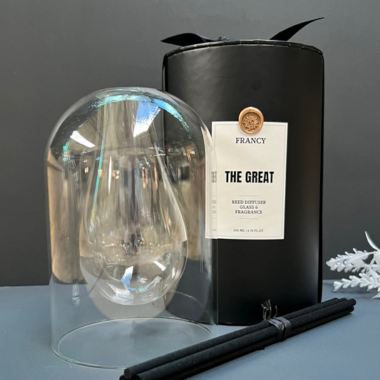 The Great.  Reed Diffuser Glass & Fragrance Kit